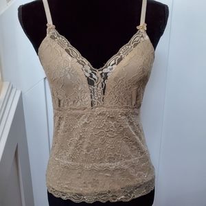 Nude Lace stretch camisole